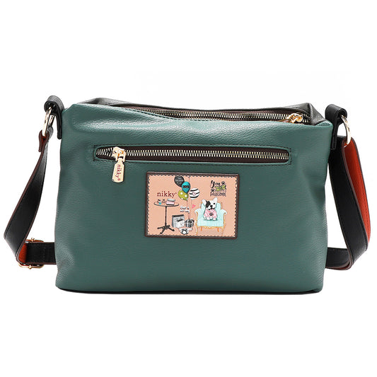Eco-Leather Adjustable Strap Crossbody Bag