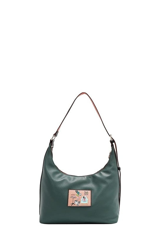 Party King Shoulder Bag with 2 Accessory Pockets Front