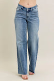 Vintage-Inspired Plus Size Wide-Leg Jeans