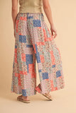Printed Wide Leg Pants