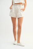 Square Neck Crop Top and Shorts Set