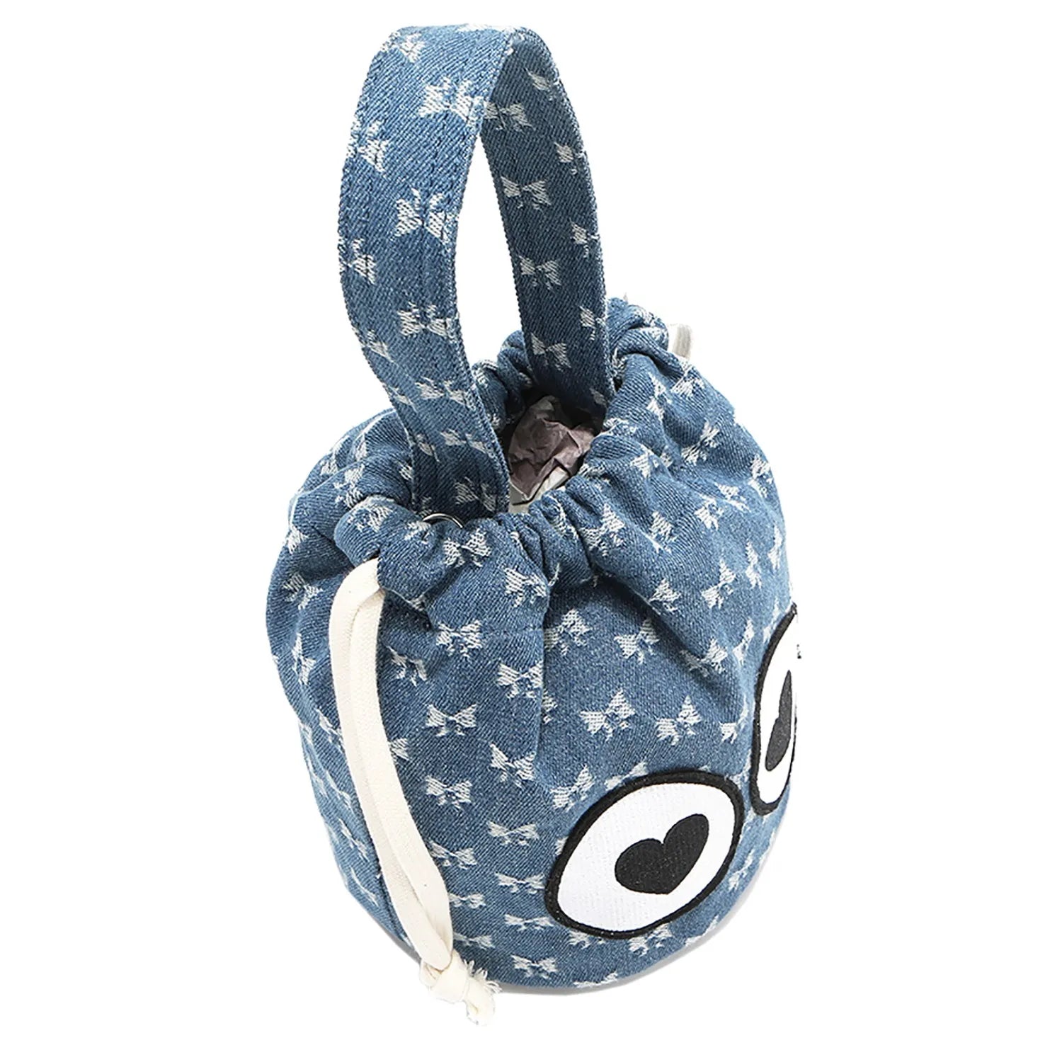 Cartoon Eyes Bucket Handbag