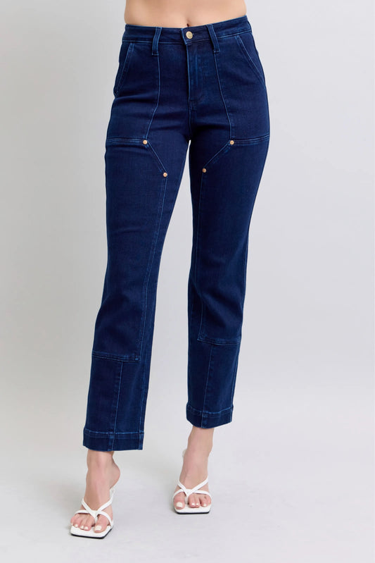 Full Size Durable Workwear Knee Reinforced Jeans