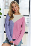 Colorblock Comfy Sweater Top