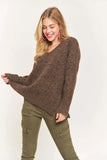 Two Tone Sweater Tunic Top