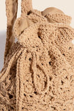 Intricate Braided Single Strap Drawstring Bag