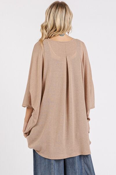 V-Neck Short Sleeve Crop Sweater