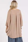 V-Neck Short Sleeve Crop Sweater