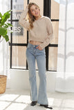 Cropped Hoodie Relaxed Sweater