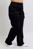 Full Size High Waist Cargo Wide Leg Jeans Plus Size