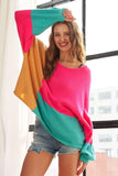 Loose Fit Colorblock Sweater
