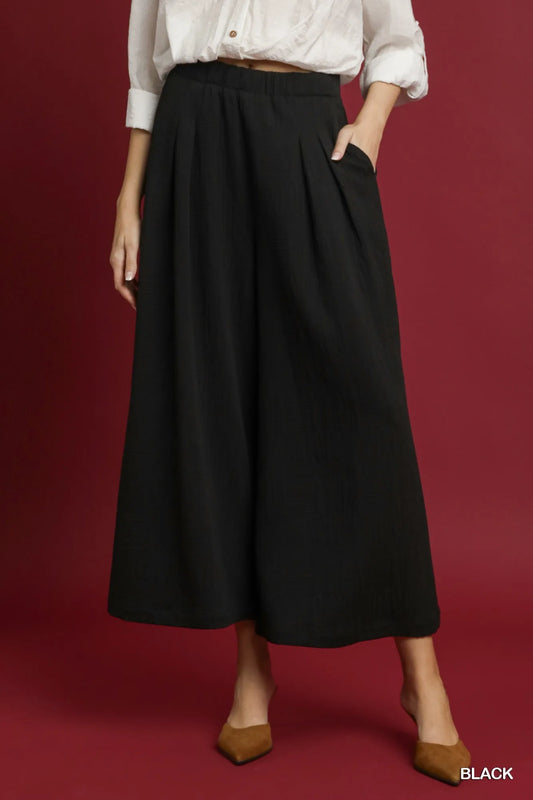 Sophisticated High-Waist Wide-Leg Pants