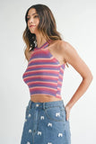 Space Dye Grecian Neck Knit Cami