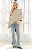 Stripe Accent Sweater Top