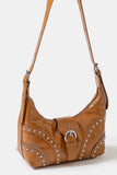 Studded Leather Western Crossbody Bag