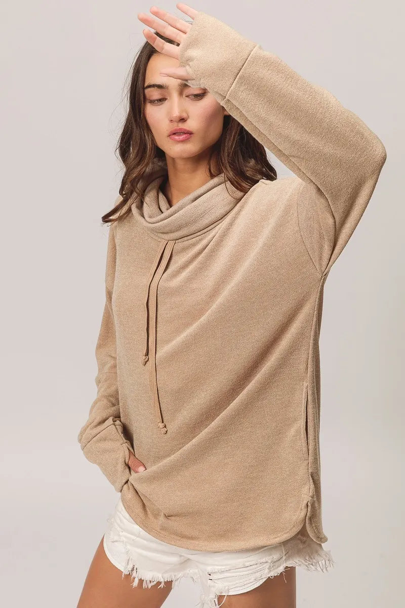 Solid Side Pocket Thumb Top
