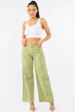 High Waist Distressed Wide Leg Jeans