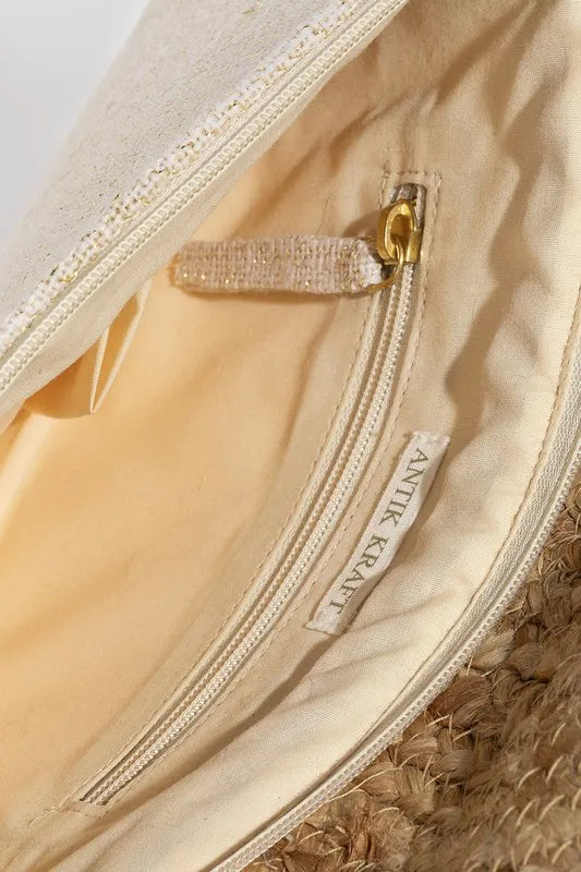 Boho Beaded Eye Pattern Envelope Bag