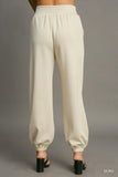 Drawstring Jogger Bottoms with Seam Accent