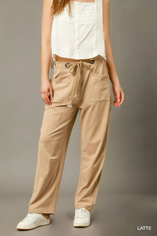 Utility-Inspired Drawstring Pants