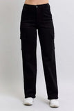 Full Size High Waist Cargo Wide Leg Jeans Plus Size