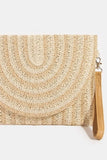 Bohemian Woven Straw Envelope Crossbody Bag