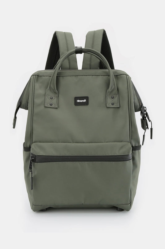 Waterproof Backpack Bag with External USB Port - Green