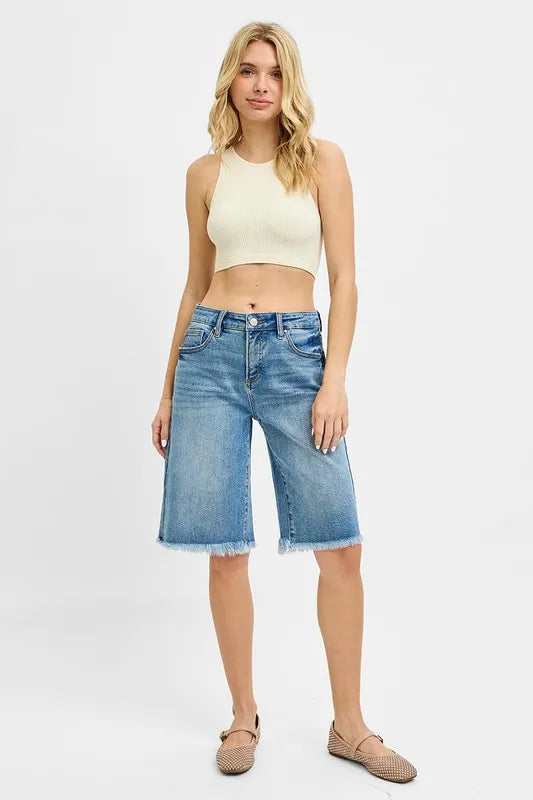 Tummy Control Mid Rise Fit Bermuda