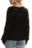 Loose Fit V Neck Knit Top