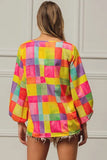 Multi Block Bubble Pop Ballon Top