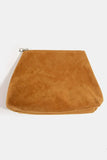 Double Fringe Suede Boho Chic Hobo Bag