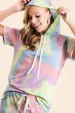 Tie Dye French Terry Hoodie Top and Bottom Set
