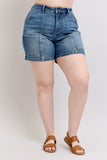 Full Size High Rise Denim Shorts Plus Size