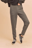 Elastic Waist Joggers with Pockets