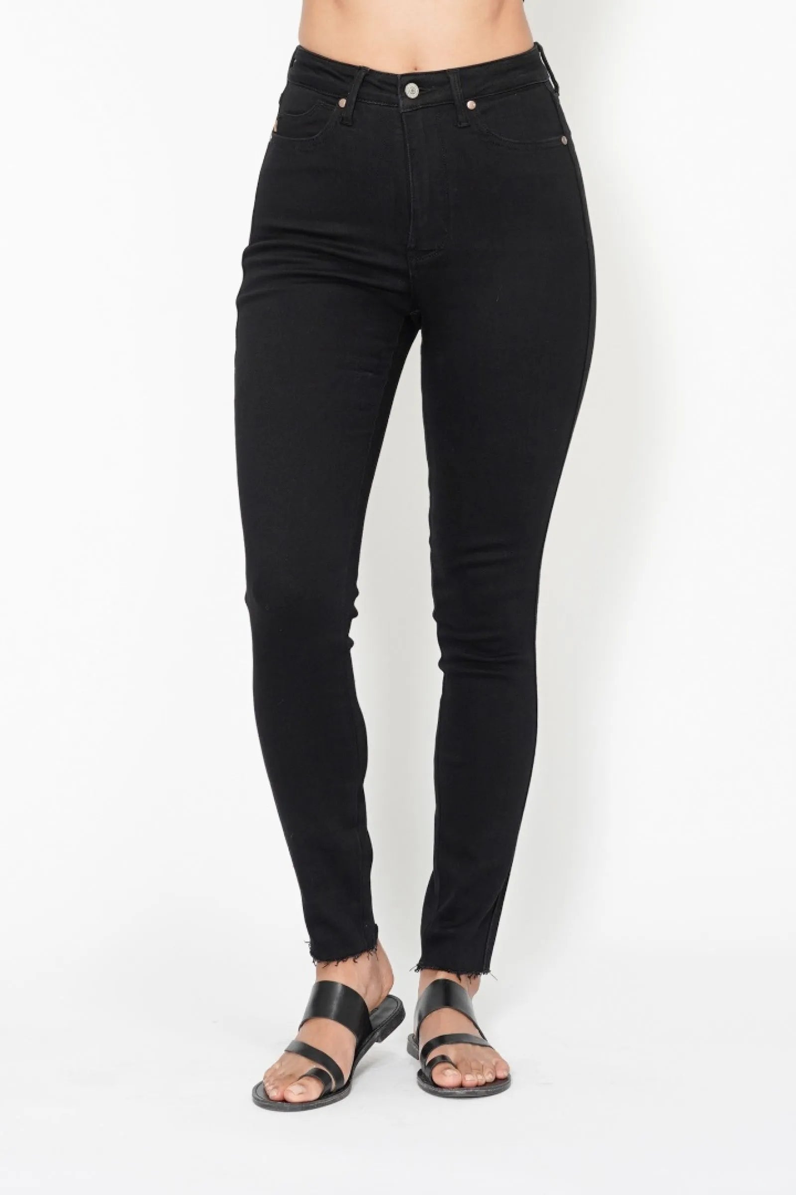 Full Size High-Rise Curve-Enhancing Pocket Shield Denim Jeans