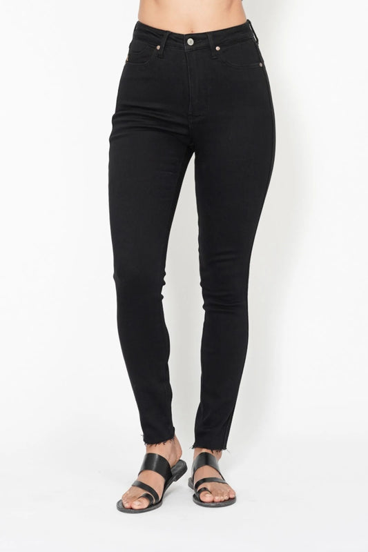 Full Size High-Rise Curve-Enhancing Pocket Shield Denim Jeans