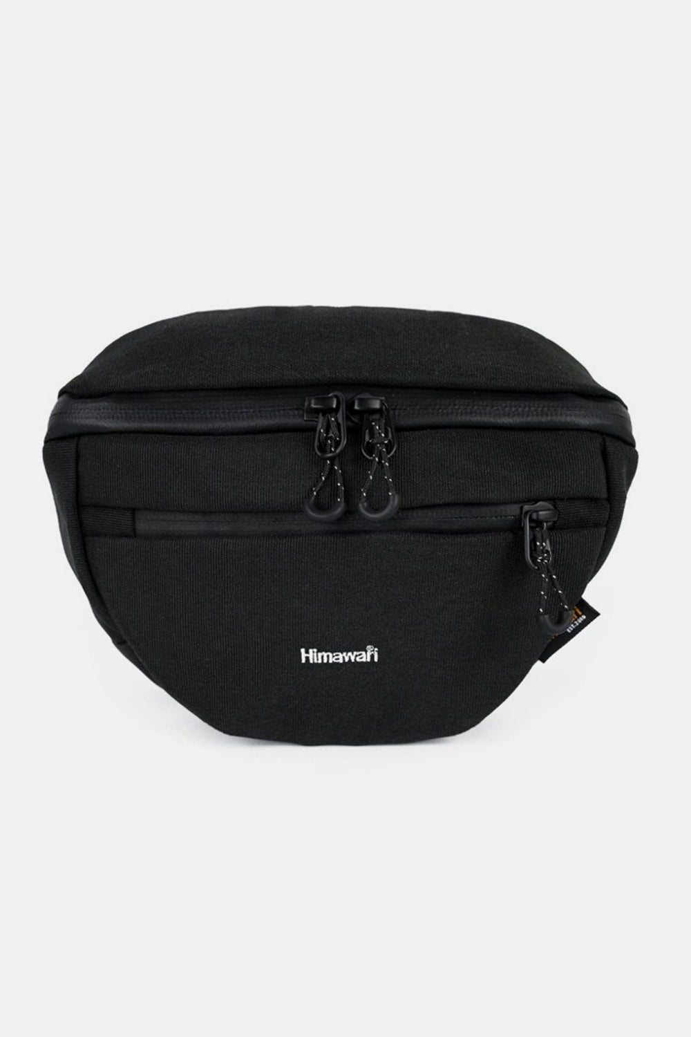 Waterproof Canvas Adjustable Strap Sling Bag - Black - Black