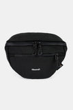 Waterproof Canvas Adjustable Strap Sling Bag - Black - Black
