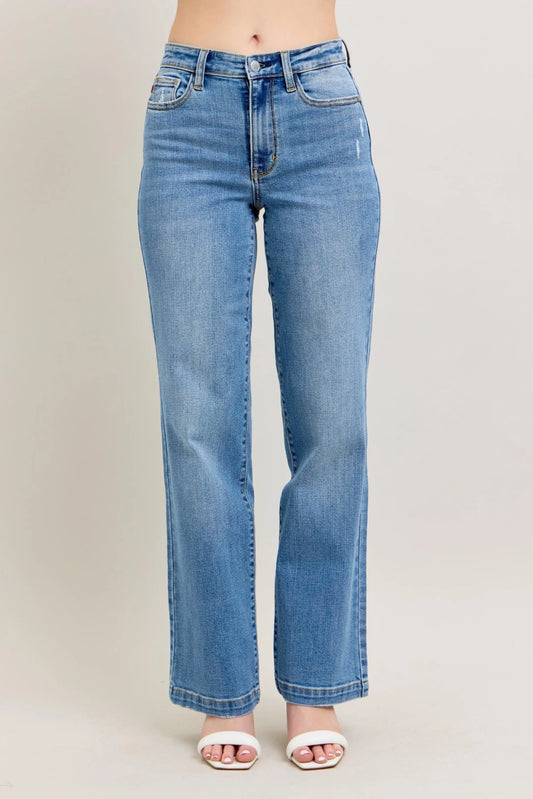 Timeless High-Rise Straight-Leg Denim