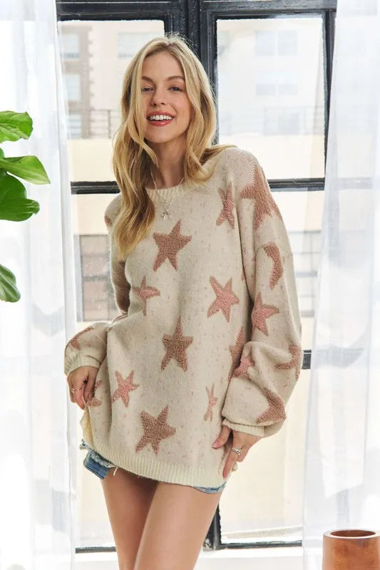 Star Crew Neck Sweater