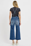 Full Size Knotted Strap Denim Overalls with Pockets Plus Size