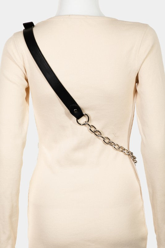Pave Rhinestone Crossbody Bag