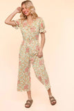 Flora Knit Spring Jumpsuit With Side Pockets