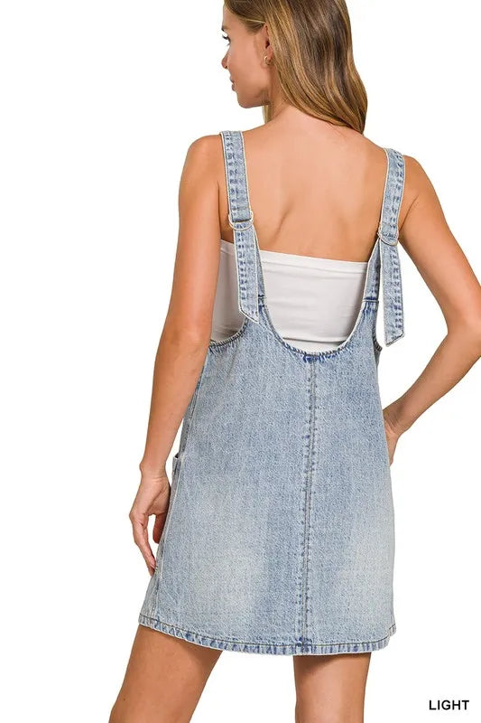 Denim Overall Mini Dress
