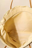 Straw Braided Beach Tote Bag