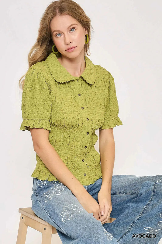 Vintage-Inspired Button-Up Shirt