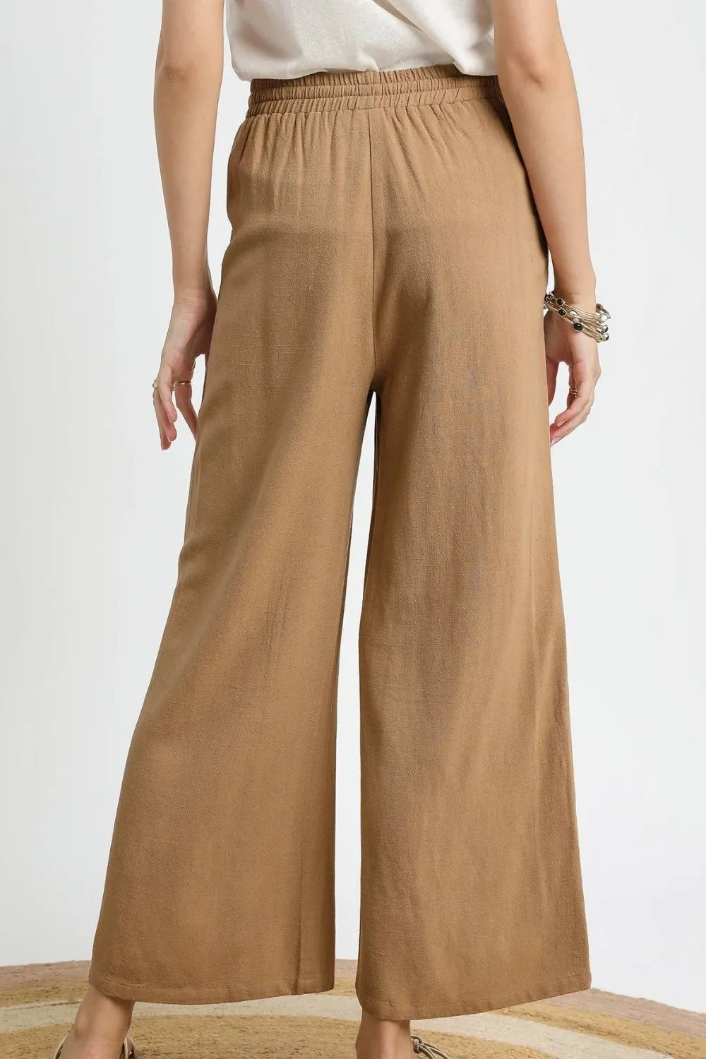 Wide Leg Drawstring Pants