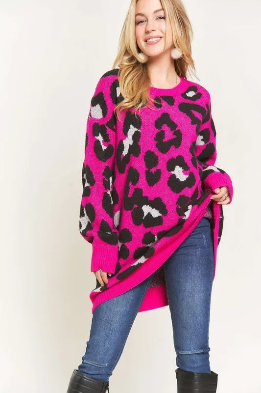 Warm & Soft Leopard Sweater Top