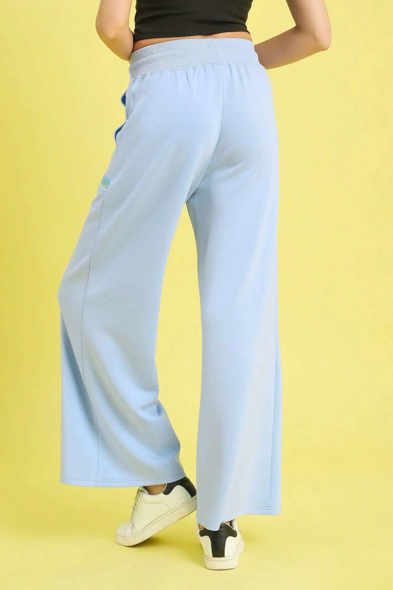 Drawstring Cargo Pants with Scallop Edge Accents