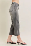 Full Size Embroidered Culotte-Style Capris Jeans